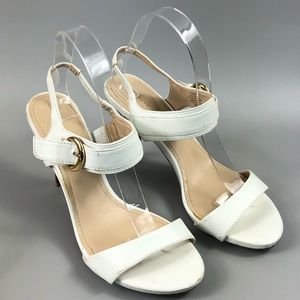 Liz Claiborne Women’s White Strappy Heel Sandals Size 8.5M